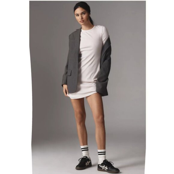 Brand New Sundry Ribbed Cut Out Short-Sleeve Mini Dress - Picture 8 of 8